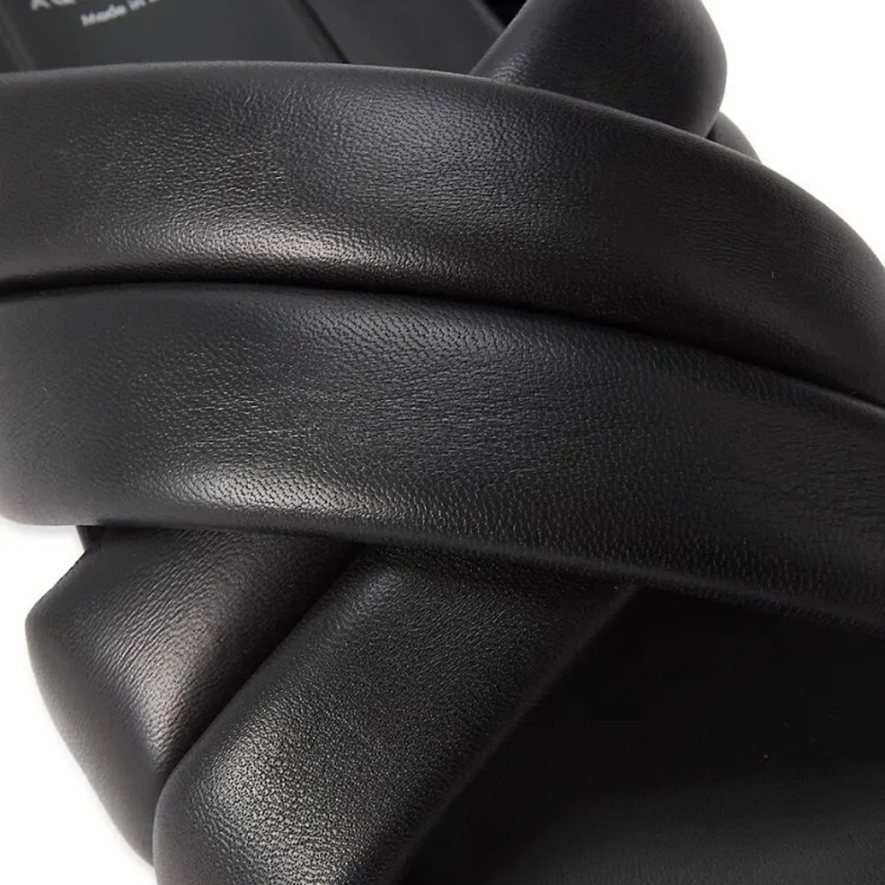 Aquatalia Black Platform Slide Sandals - Picture 2 of 9